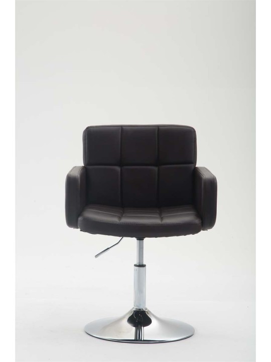 Lehátko z umelej kože Los Angeles, hnedá