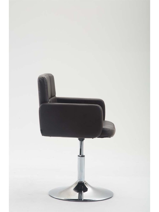 Lehátko z umelej kože Los Angeles, hnedá