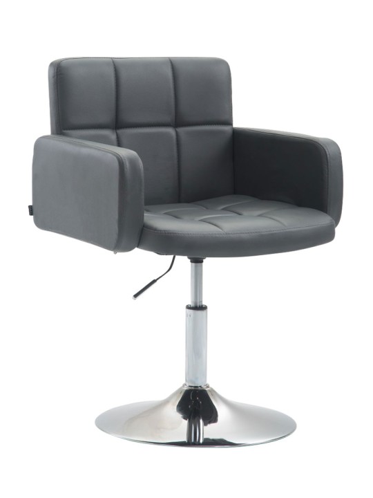 Lehátko z umelej kože Los Angeles, sivá