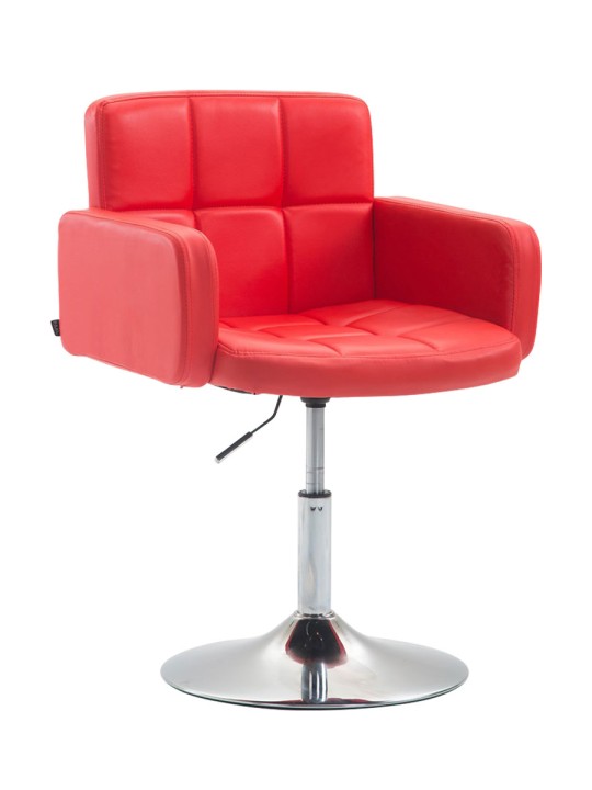 Lehátko z umelej kože Los Angeles, červená