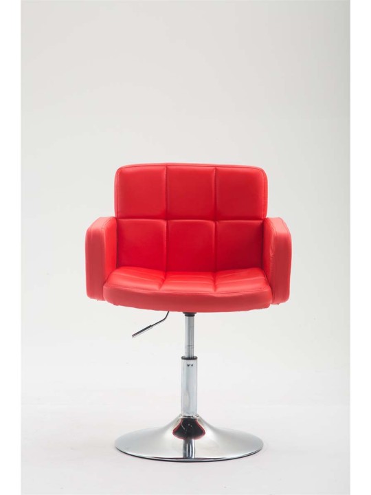 Lehátko z umelej kože Los Angeles, červená