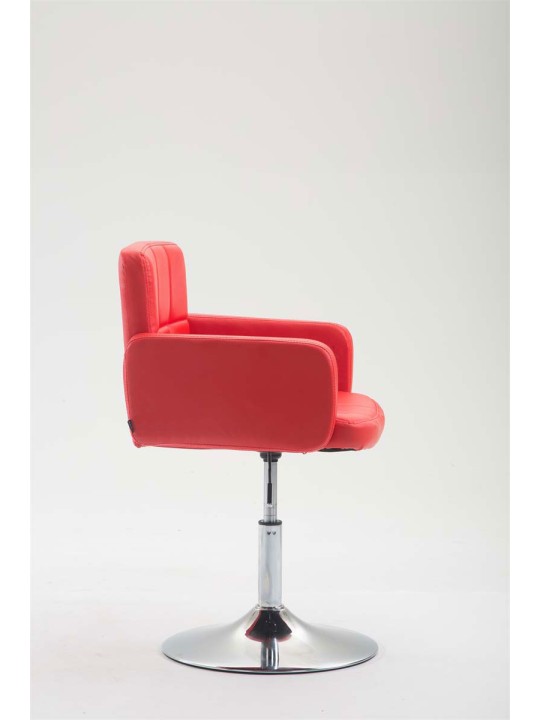 Lehátko z umelej kože Los Angeles, červená