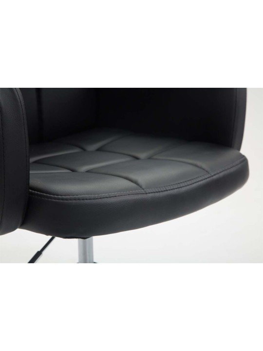 Lehátko z umelej kože Los Angeles, čierna