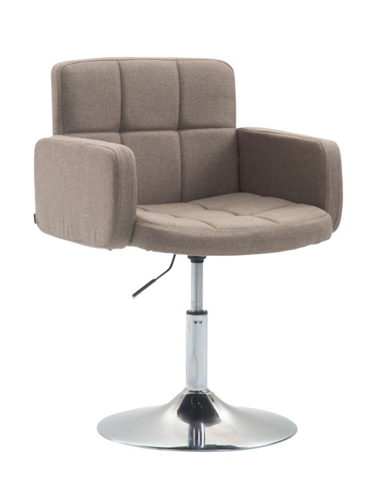 Lehátko látka Los Angeles, šedohnedá