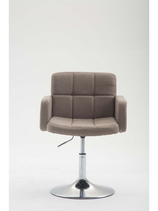 Lehátko látka Los Angeles, šedohnedá