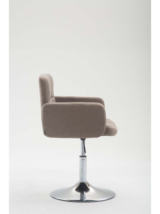 Lehátko látka Los Angeles, šedohnedá