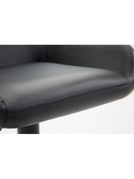 Barová stolička Braga z umelej kože B, čierna