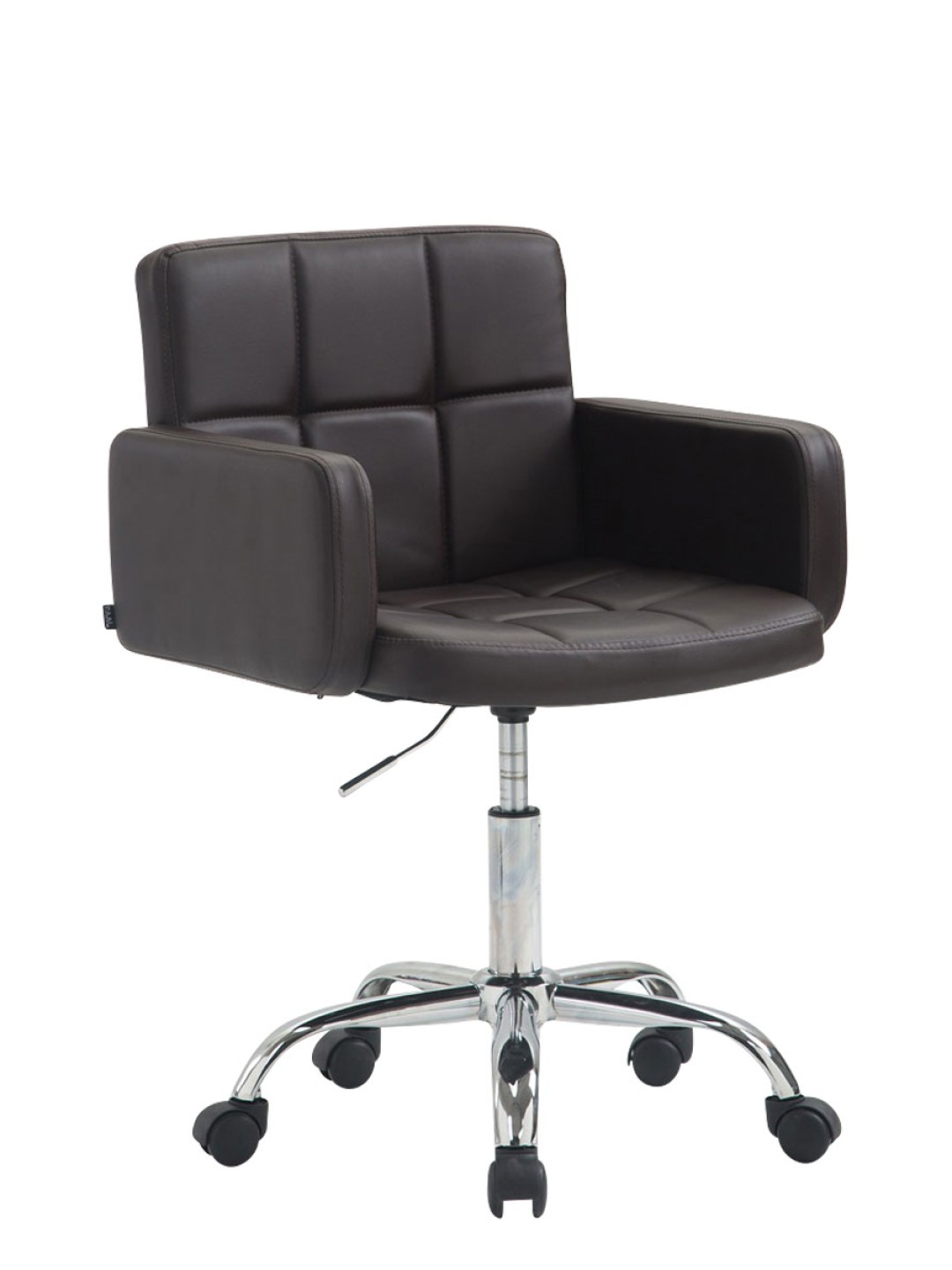 Pracovná stolička z umelej kože Los Angeles, hnedá