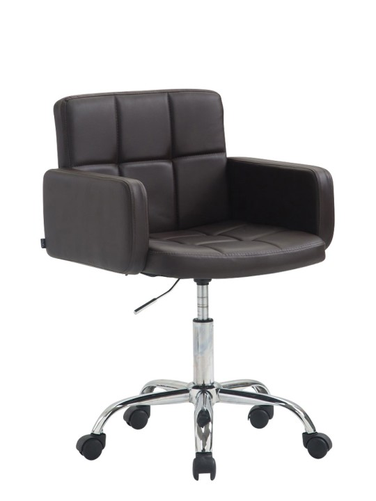 Pracovná stolička z umelej kože Los Angeles, hnedá