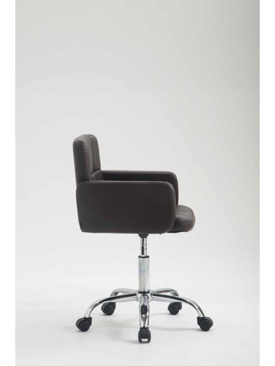 Pracovná stolička z umelej kože Los Angeles, hnedá