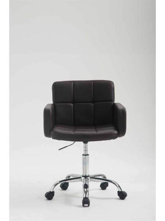 Pracovná stolička z umelej kože Los Angeles, hnedá