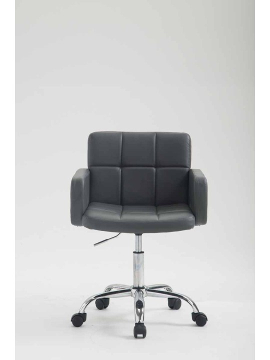 Pracovná stolička z umelej kože Los Angeles, sivá