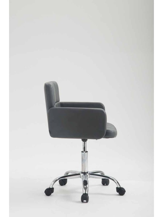 Pracovná stolička z umelej kože Los Angeles, sivá