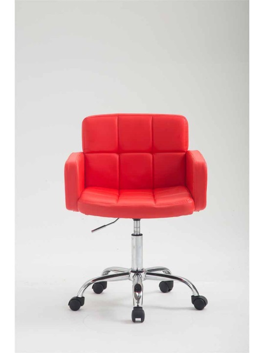 Pracovná stolička z umelej kože Los Angeles, červená