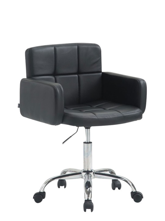 Pracovná stolička z umelej kože Los Angeles, čierna
