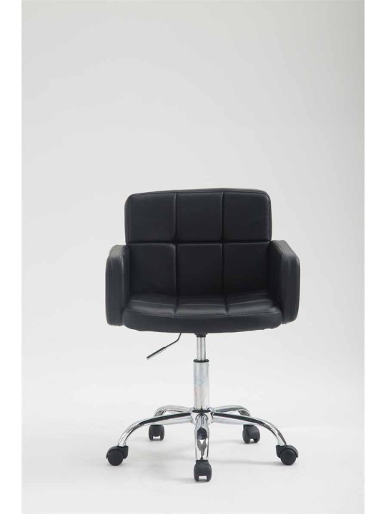 Pracovná stolička z umelej kože Los Angeles, čierna