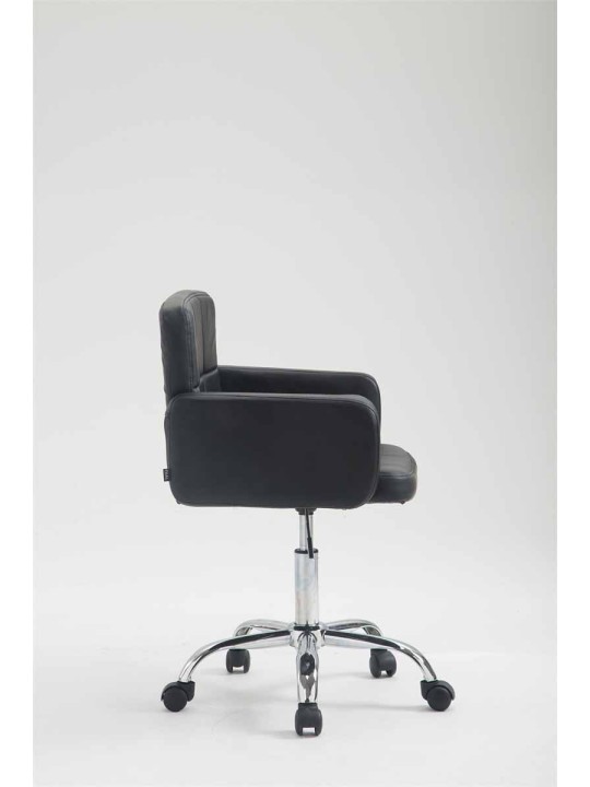 Pracovná stolička z umelej kože Los Angeles, čierna