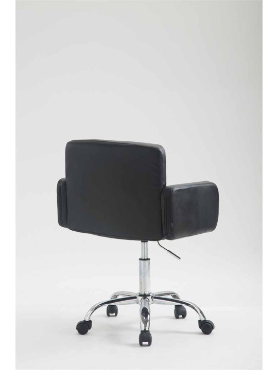 Pracovná stolička z umelej kože Los Angeles, čierna