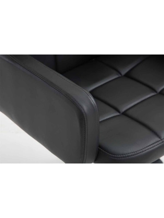 Pracovná stolička z umelej kože Los Angeles, čierna