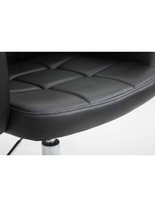 Pracovná stolička z umelej kože Los Angeles, čierna