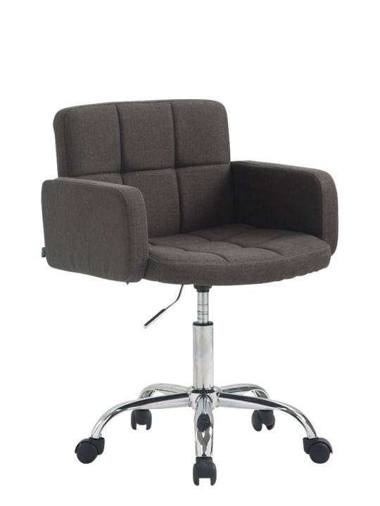 Pracovná stolička Los Angeles látka, tmavosivá