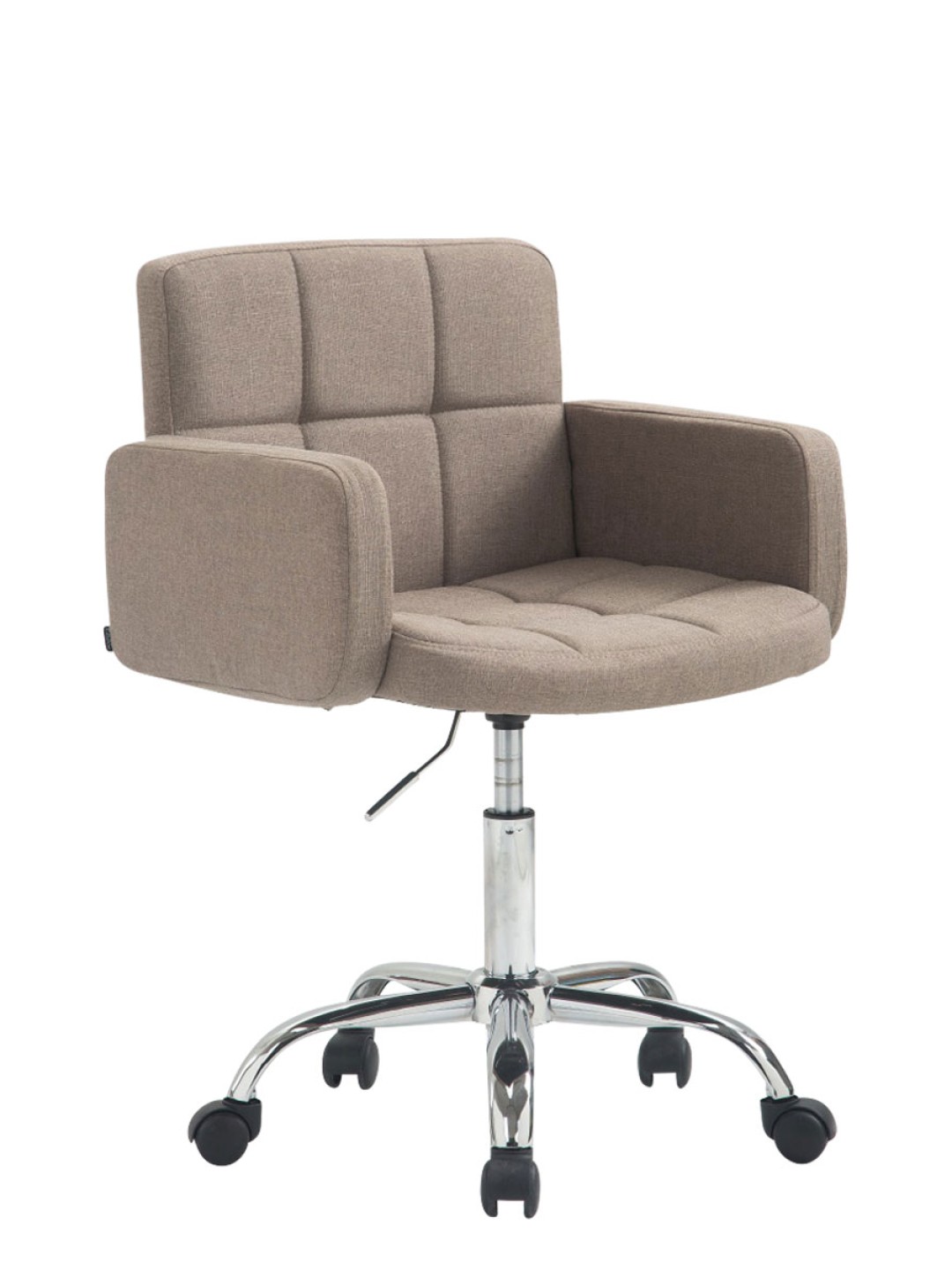 Pracovná stolička Los Angeles látka, šedohnedá