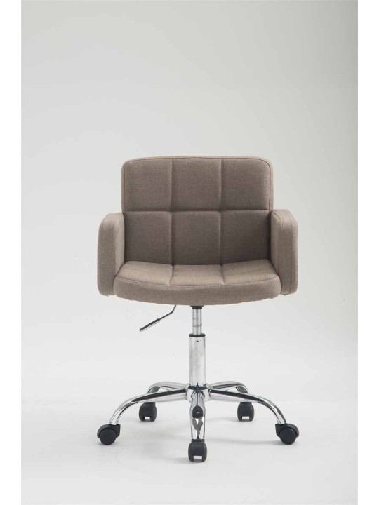 Pracovná stolička Los Angeles látka, šedohnedá