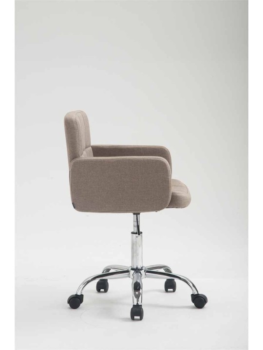 Pracovná stolička Los Angeles látka, šedohnedá
