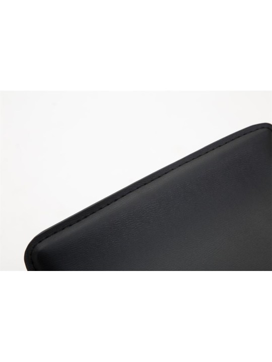 Barová stolička Dyn V2 umelá koža chróm, čierna