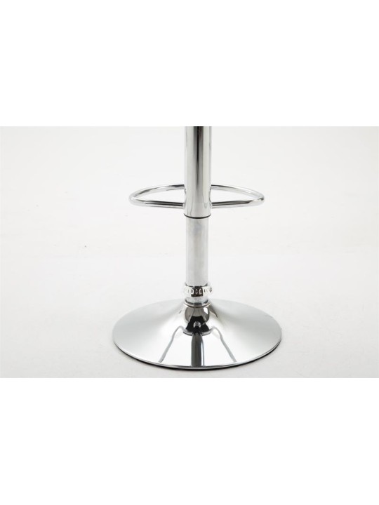 Barová stolička Dyn V2 umelá koža chróm, čierna