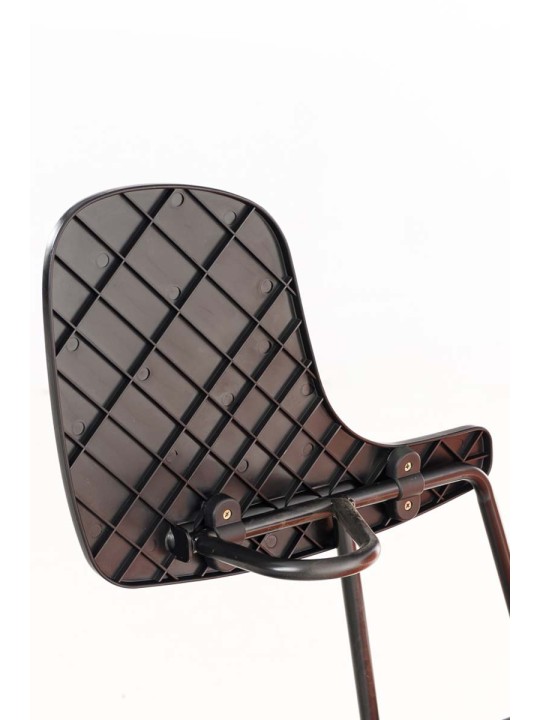 Kreslo Ken so skladacím stolíkom v imitácii kože, biela