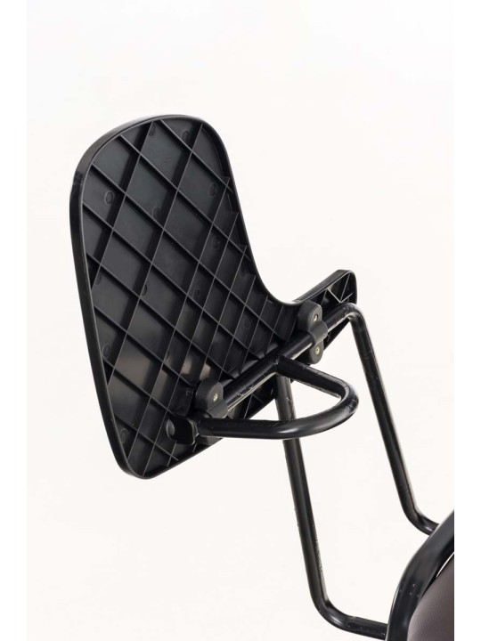 Kreslo Ken so skladacím stolíkom v imitácii kože, hnedá