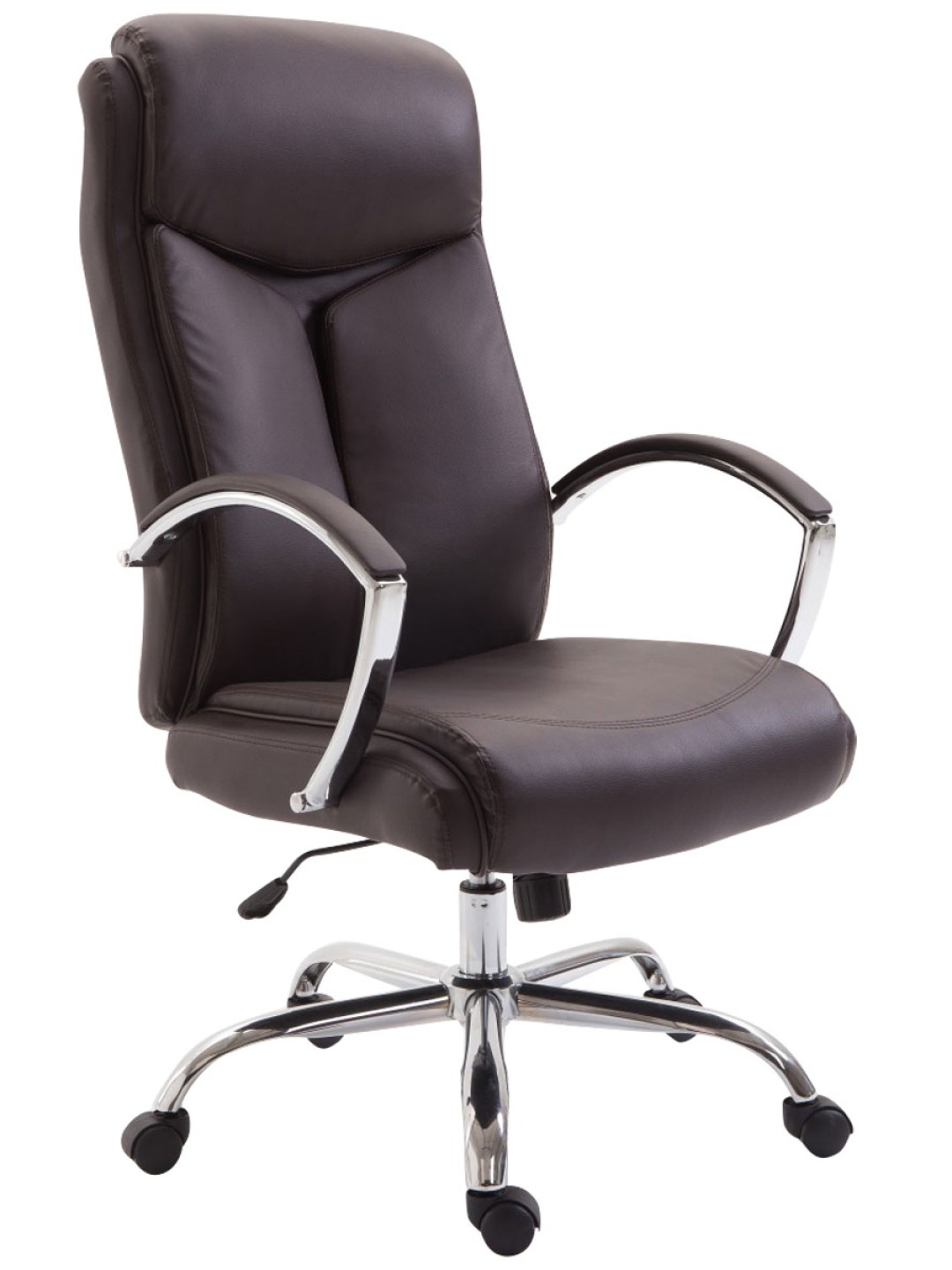 Kancelárske kreslo Vaud z umelej kože, hnedá