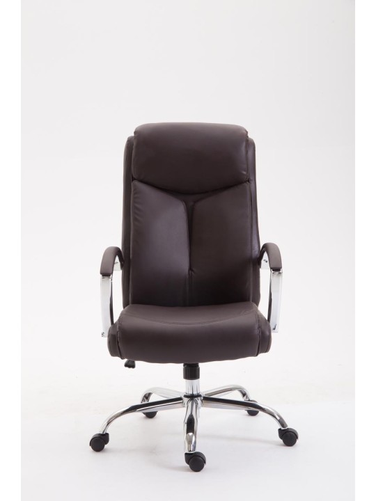 Kancelárske kreslo Vaud z umelej kože, hnedá
