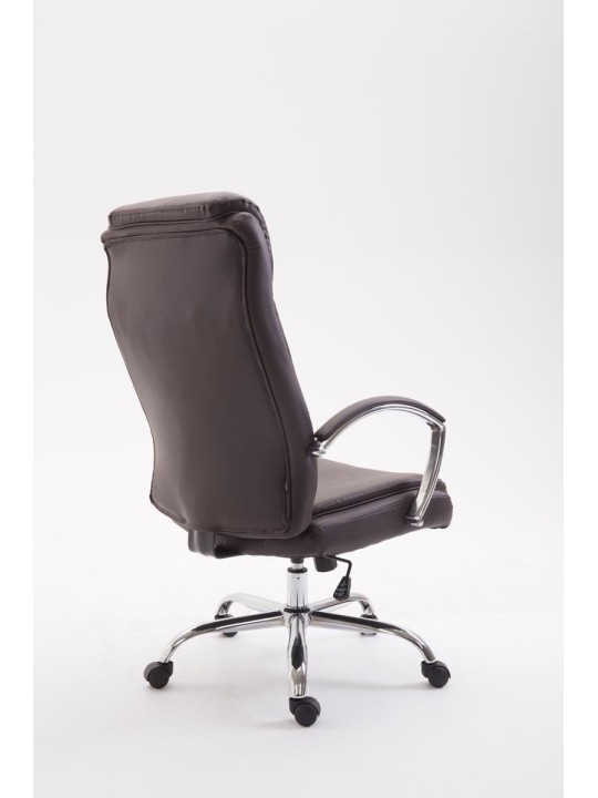 Kancelárske kreslo Vaud z umelej kože, hnedá