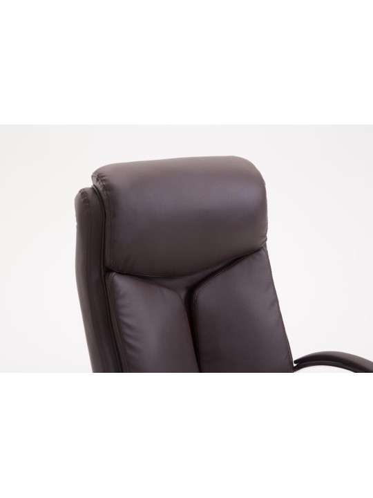 Kancelárske kreslo Vaud z umelej kože, hnedá