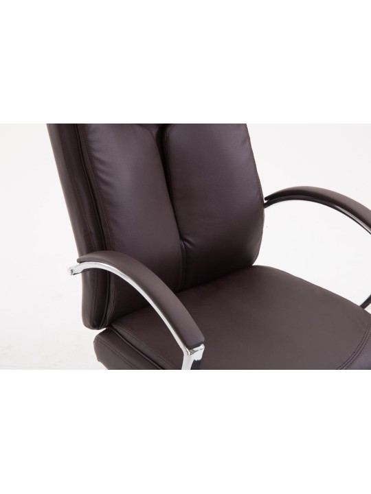 Kancelárske kreslo Vaud z umelej kože, hnedá