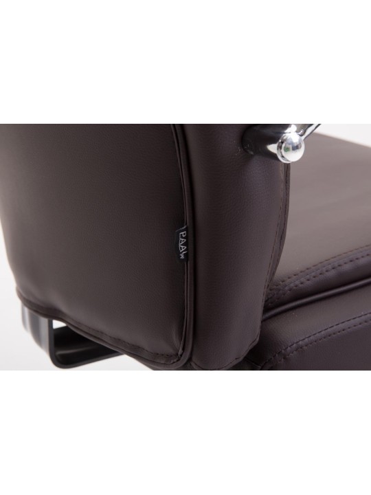 Kancelárske kreslo Vaud z umelej kože, hnedá