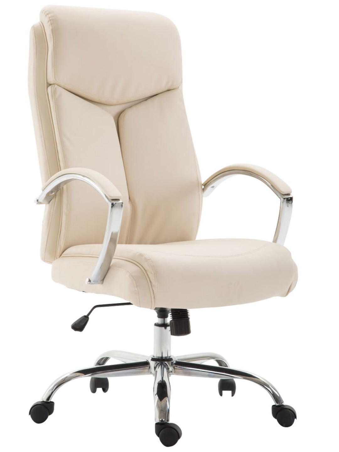 Kancelárske kreslo Vaud z umelej kože, krémová