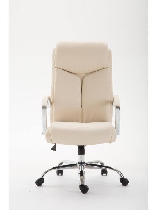 Kancelárske kreslo Vaud z umelej kože, krémová