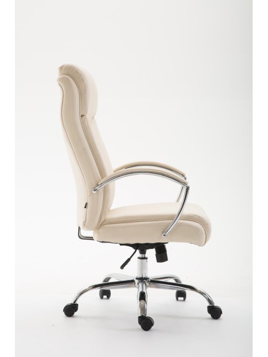 Kancelárske kreslo Vaud z umelej kože, krémová