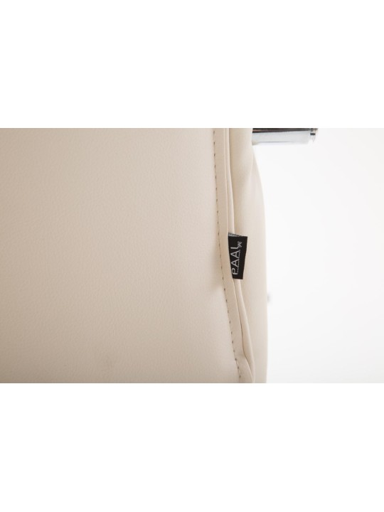 Kancelárske kreslo Vaud z umelej kože, krémová