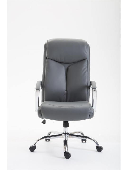 Kancelárske kreslo Vaud z umelej kože, sivá