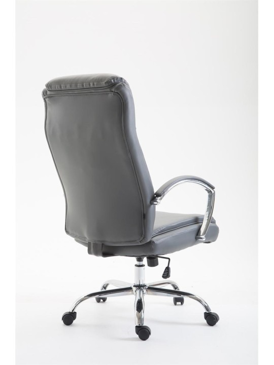 Kancelárske kreslo Vaud z umelej kože, sivá