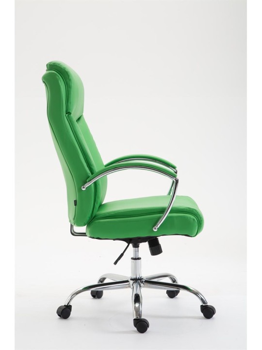 Kancelárske kreslo Vaud z umelej kože, zelená