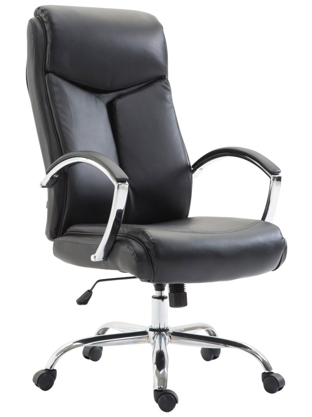 Kancelárske kreslo Vaud z umelej kože, čierna