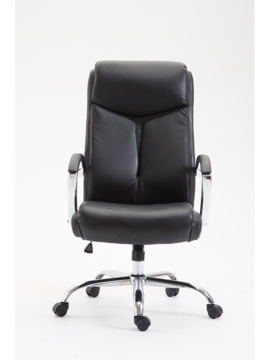 Kancelárske kreslo Vaud z umelej kože, čierna