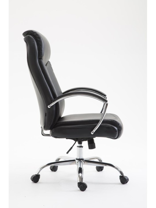 Kancelárske kreslo Vaud z umelej kože, čierna