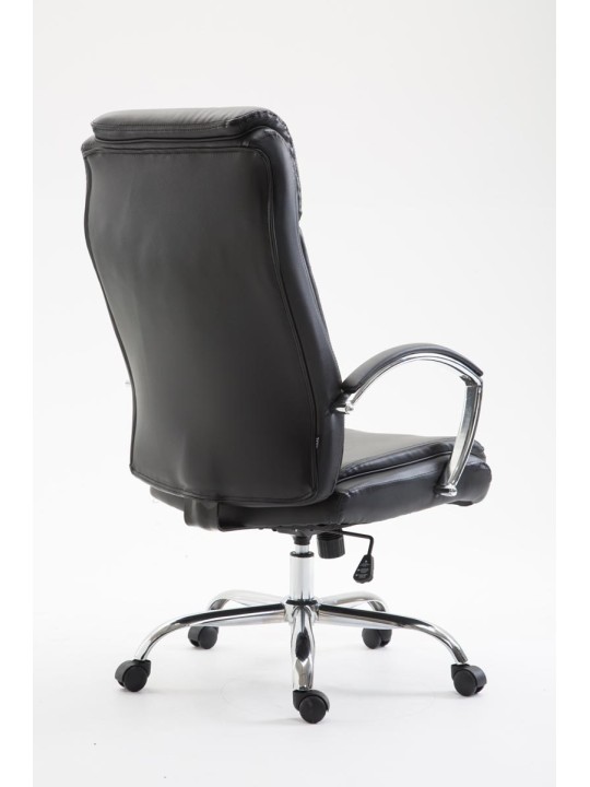 Kancelárske kreslo Vaud z umelej kože, čierna
