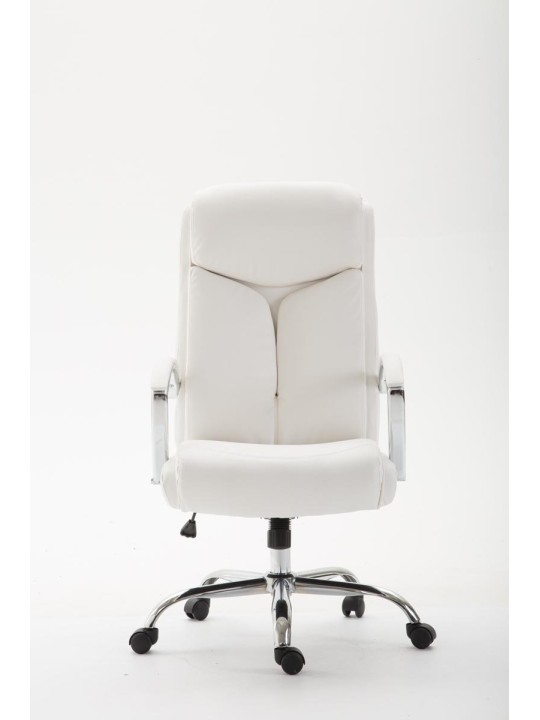 Kancelárske kreslo Vaud z umelej kože, biela